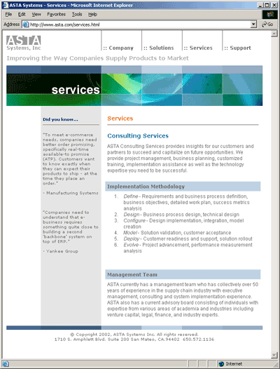 ASTA Systems